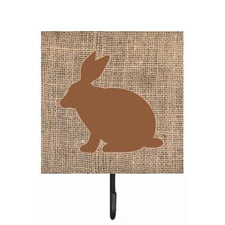 Jensendistributionservices Rabbit Burlap and Brown Leash Or Key Holder MI1524593